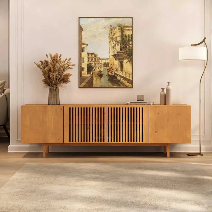Rack Lima 180CM - Madera Maciza en Madera natural - Muebles para TV, Uruguay | Balton, vista 2