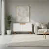 MUEBLE VAJILLERO 2 PUERTAS - LACA OFF WHITE - DETALLES MADERA CLARA en Madera natural - Aparadores y recibidores, Uruguay | Champagne Home, vista 2 de 5