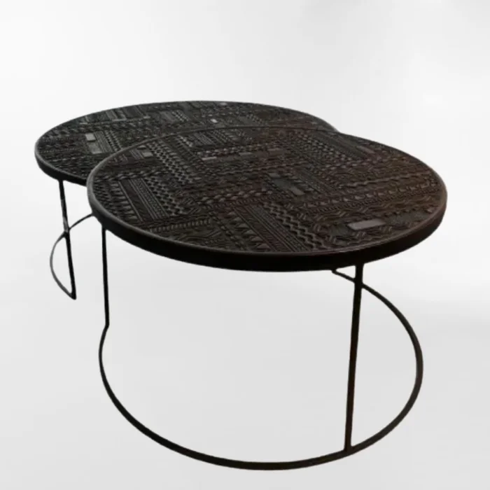 MESA DE CENTRO VOLTA NEGRO SET x 2 - Mesas de comedor, Uruguay | Viasono, vista 2