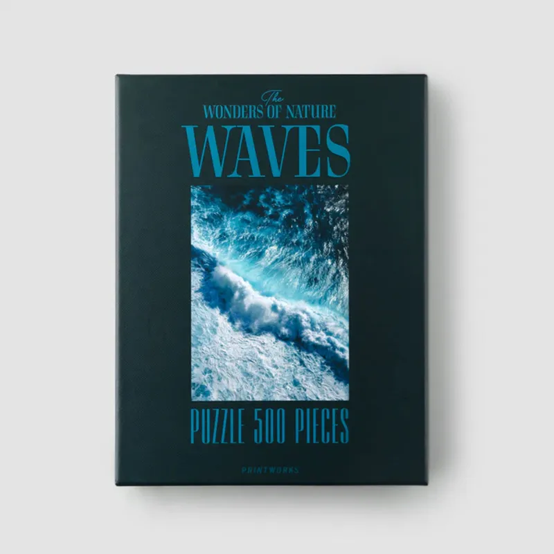 Puzzle Waves en Azul - Decoración, Uruguay | Martinika Deco