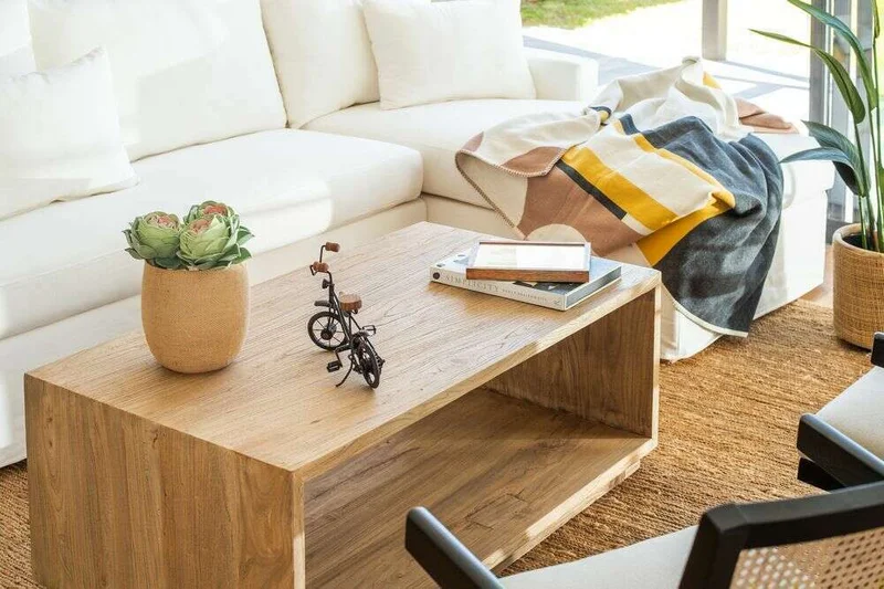 MESA CUBO - 1.20 X 0.65 en Madera natural - Mesas de living, Uruguay | La Iberica, vista 5