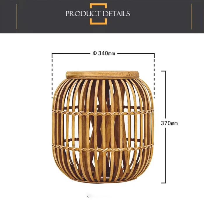 Banco Taburete Madera Mesa ratona en Madera natural - Butacas, banquetas y puffs, Uruguay | Decotech, vista 5