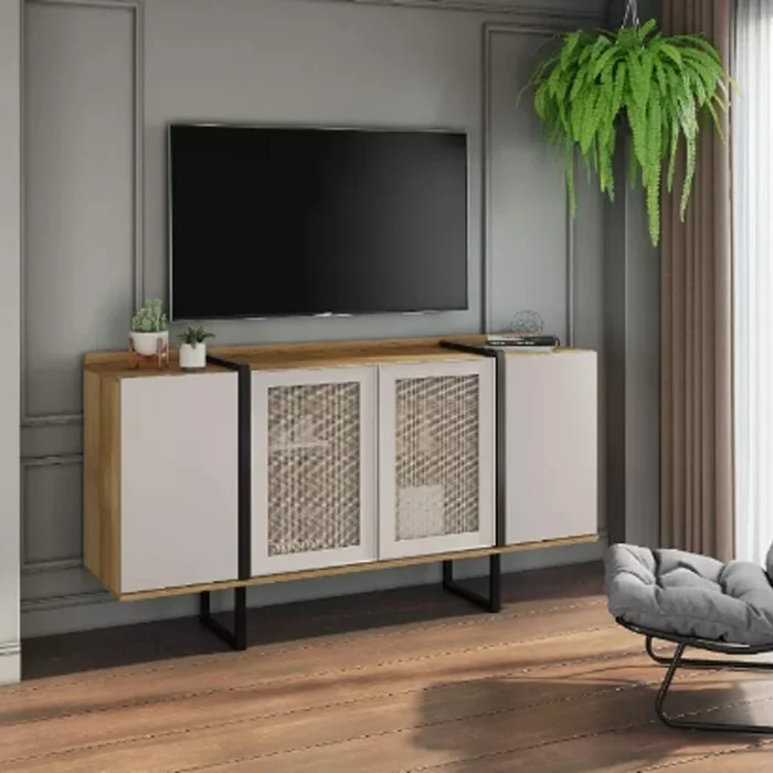 Aparador Retro Estilo Nordico Mdp Con Patas De Metal - Aparadores y recibidores, Uruguay | Soy Hogar, vista 2