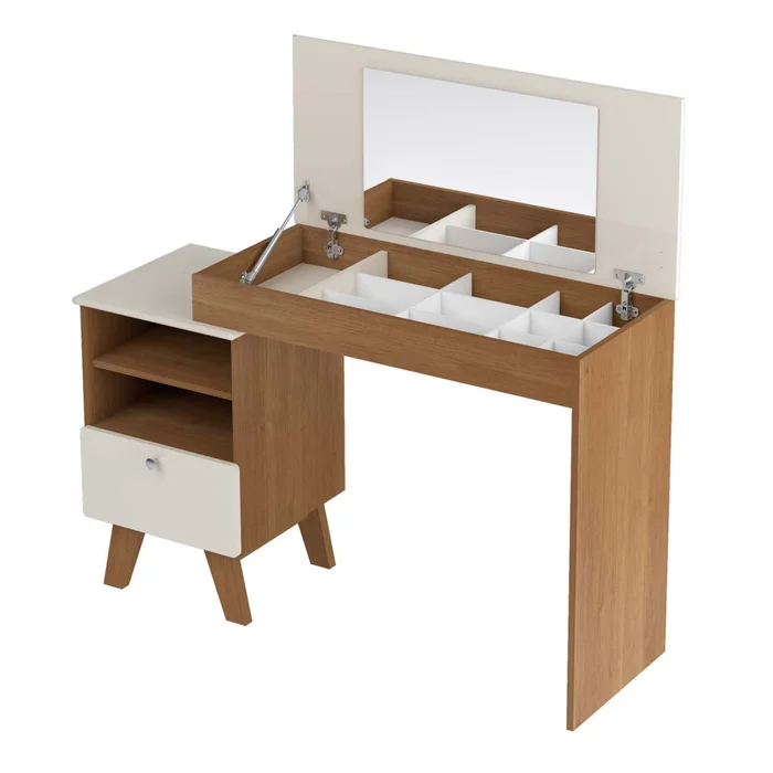 Escritorio Tocador Mdf-y-mdp Marron Sophie en Marrón - Escritorios y sillas de escritorio, Uruguay | Divino, vista 2