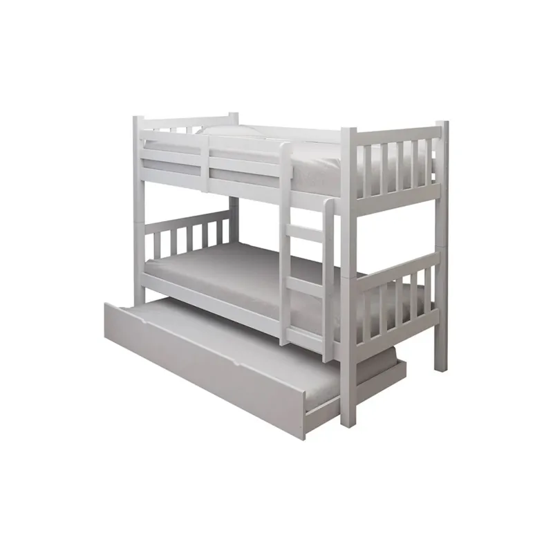 Cucheta Tricama - Cama Auxiliar - Blanco en Blanco - Dormitorio, Uruguay | Rústico Hogar