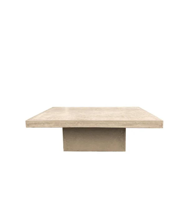 MESA LIVING CUADRADA CEMENTO 110X35 en Beige - Muebles para el exterior, Uruguay | Más Infinito Casa