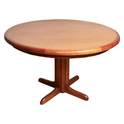 Mesa redonda pata de gallo — Serra Amoblamientos en Marrón - Mesas de comedor, Uruguay | Serra Amoblamientos