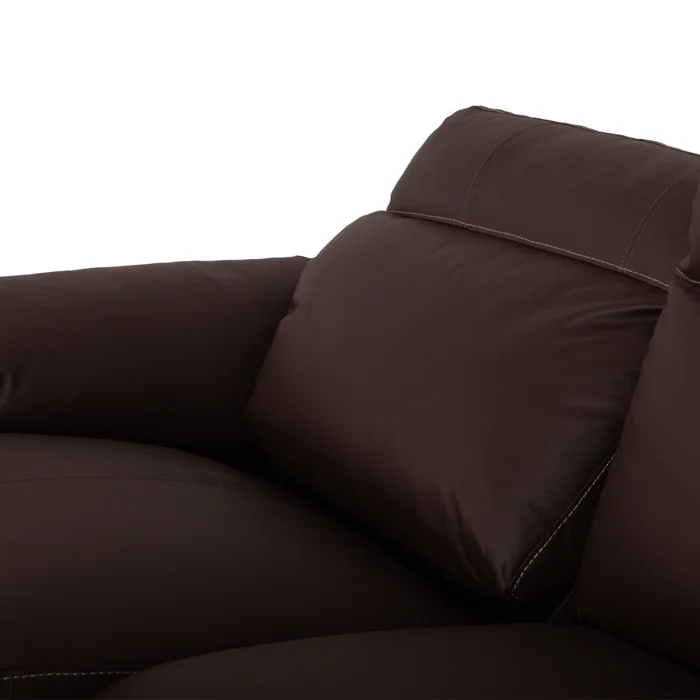 Sofá Recliner 3 Cuerpos Cuero-100-natural Marron Imperial Choc. en Marrón - Sillones y sofás, Uruguay | Divino, vista 9