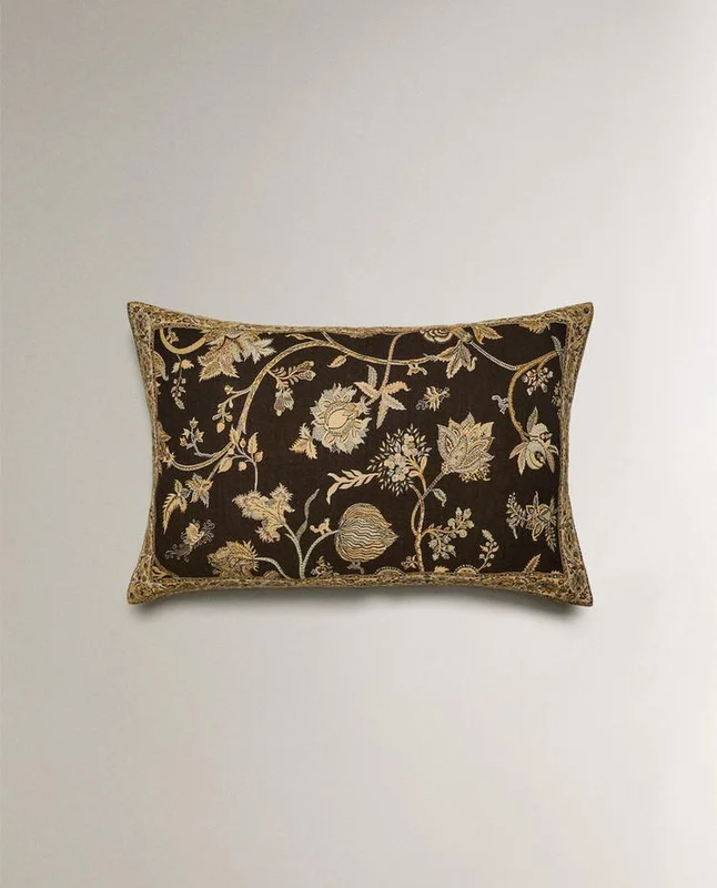 FUNDA COJÍN JACQUARD en Marrón, Uruguay | Zara Home, vista 5