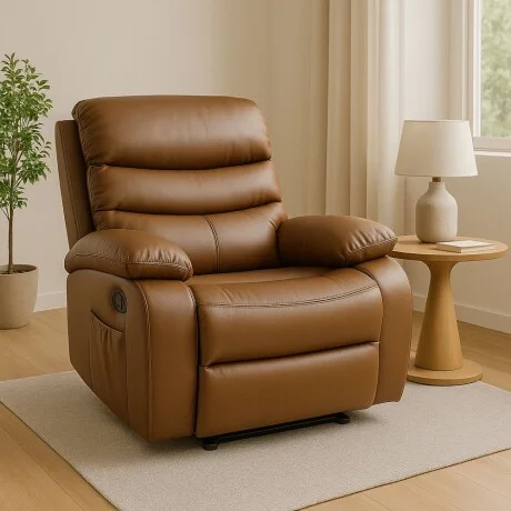 Sillon reclinable 1 cuerpo - Marron en Marrón - Sillones y sofás, Uruguay | La Cueva Muebles, vista 9