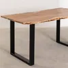 MESA HARMONY 180x90x76CM BASE ACERO en Madera natural - Mesas de arrimo, Uruguay | Koz, vista 2 de 4
