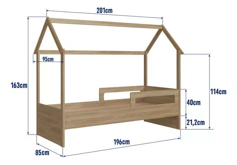 Cama Siena – Marron en Madera natural - Dormitorio, Uruguay | RM Muebles y Deco, vista 7