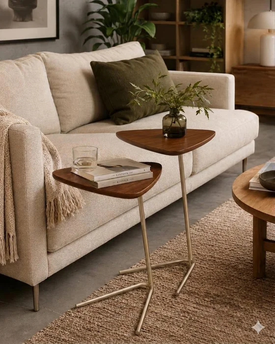 MESA LATERAL CANNES ALTURA 65 cm en Madera natural - Muebles, Uruguay | Indrana