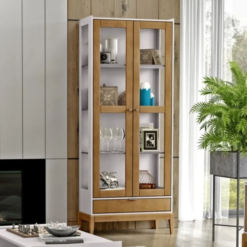 Vitrina Milán en Madera natural - Aparadores y recibidores, Uruguay | Aihaus