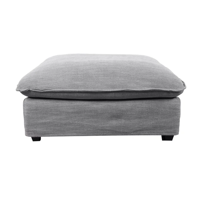 Puff Tela-premium Gris Bahamas en Gris - Sillones y sofás, Uruguay | Divino, vista 4
