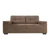 Sillón 3 Cuerpos Tela Marron Luares Choc. en Marrón - Sillones y sofás, Uruguay | Divino, vista 3 de 4
