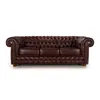 Sofá Chesterfield Novo - Cuero Premium - 3 cuerpos - Dark Wine - (Preventa) en Marrón - Sillones y sofás, Uruguay | NYR, vista 2 de 3