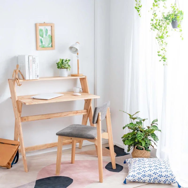 Escritorio Madera Natural-beige Zigzag en Madera natural - Escritorios y sillas de escritorio, Uruguay | Divino, vista 3