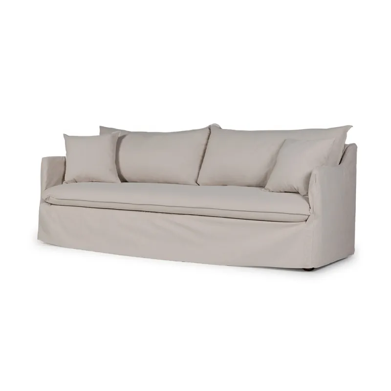 Sofá Snow con Funda - Tela Rústica - 3 cuerpos - TD5263-1636 (Capuccino) en Beige - Sillones y sofás, Uruguay | NYR