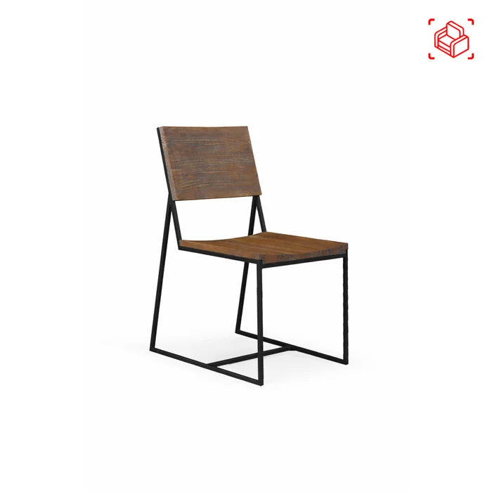 Silla De Comedor Madera-y-metal Marron York en Marrón - Sillas, Uruguay | Divino, vista 4