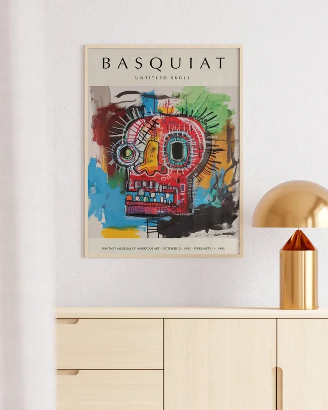Basquiat - Untitled Skull en Multicolor - Láminas, Uruguay | La Cuadrería, vista 3