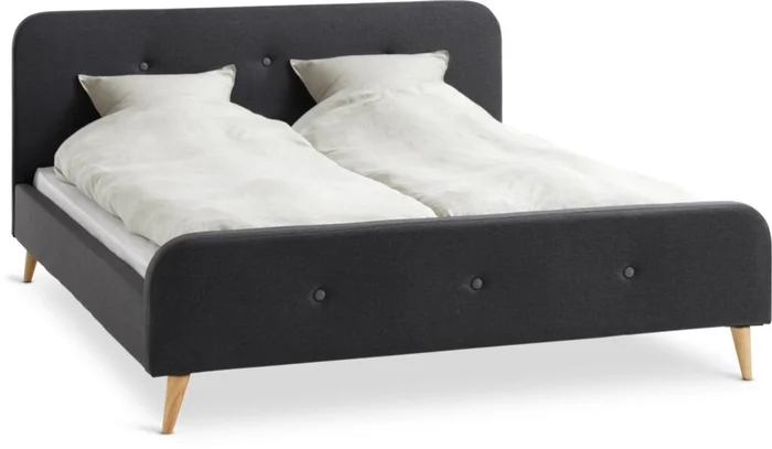 Estructura cama KONGSBERG Queen 160x200 gris en Gris - Dormitorio, Uruguay | JYSK