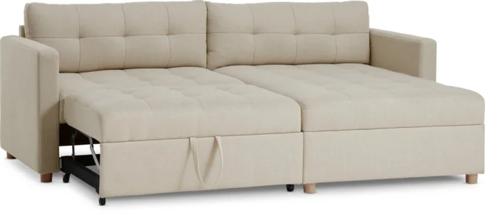 Sofá cama chaise longue TEGLHUSE beige en Beige - Sillones y sofás, Uruguay | JYSK, vista 3