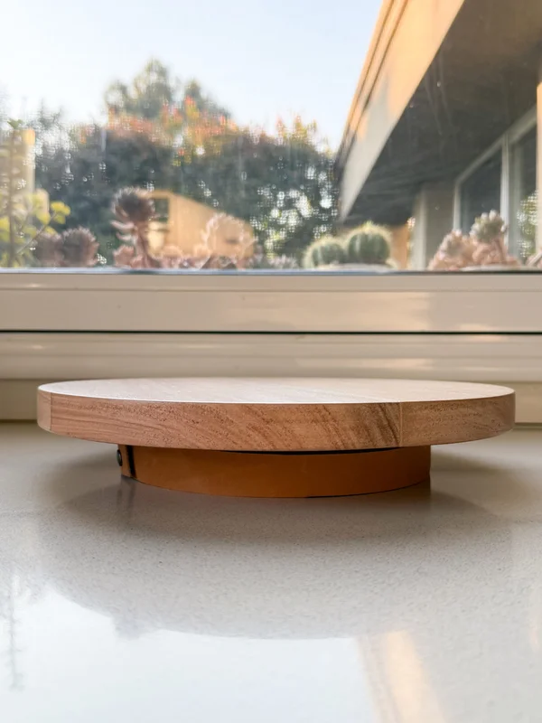 Pie de torta giratorio bajo en Madera natural - Decoración, Uruguay | Dreams On Time, vista 5