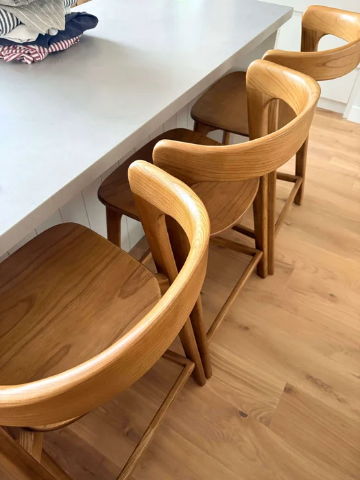 SILLA DE BAR BONHAM - MIEL en Madera natural - Sillas, Uruguay | La Iberica, vista 13