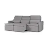 Sofá Santiago (Rebatible) - Tela Microfibra - 3 cuerpos - TC1009 (Plata) en Gris - Sillones y sofás, Uruguay | NYR, vista 4 de 8