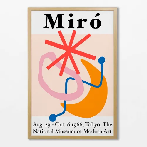 Miro - Exhibition Poster NMMA en Multicolor - Láminas, Uruguay | La Cuadrería