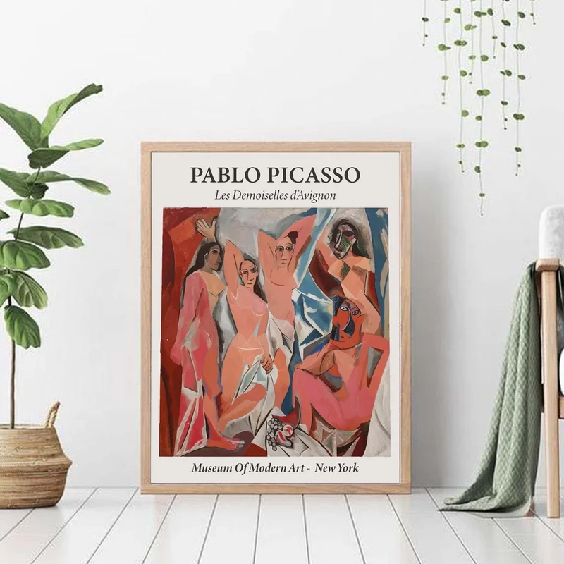 Pablo Picasso - Les Demoiselles d'Avignon en Multicolor - Láminas, Uruguay | La Cuadrería, vista 4