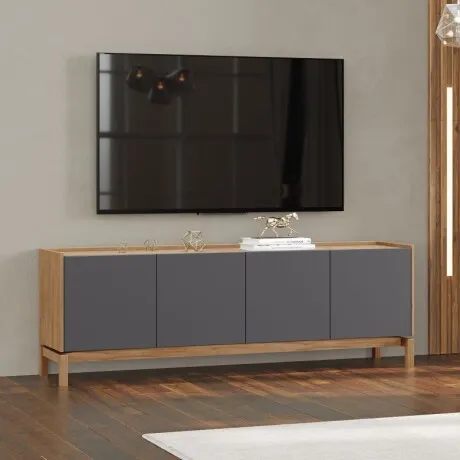 Rack 2 Puertas Y 2 Cajones Barcelona - Muebles para TV, Uruguay | Aihaus