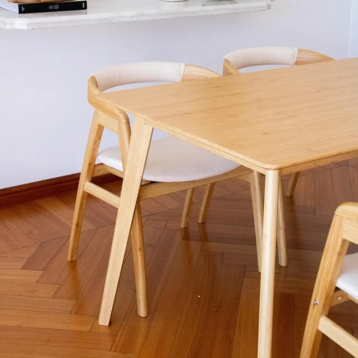 Mesa Livorno en Madera natural - Muebles, Uruguay | Uruguay Bamboo, vista 4