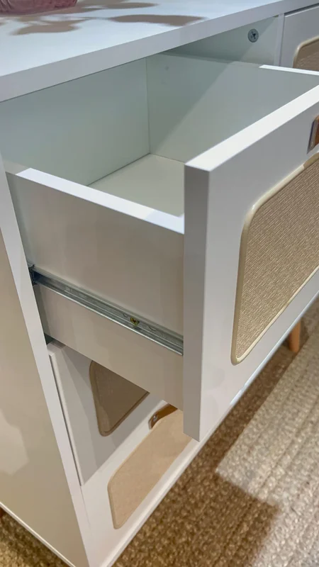 Cómoda Personal Praga 6 Cajones - Blanco en Madera natural - Cómodas, Uruguay | Berna Home, vista 5