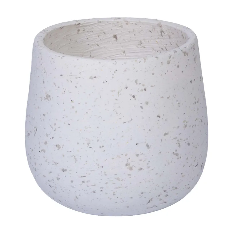 Maceta Exterior Small Fibra-de-vidrio Natural-beige B178 en Blanco - Jarrones, Uruguay | Divino