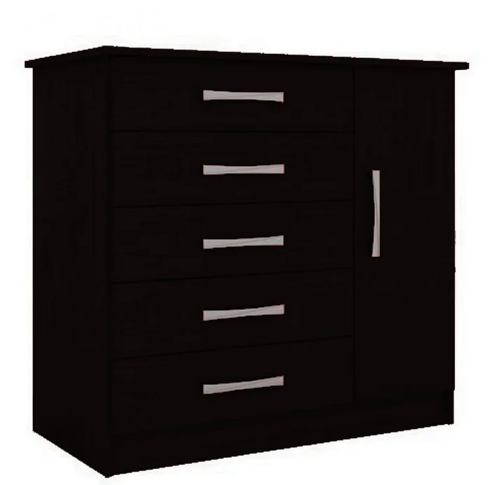 Cómoda 158 Negro - Cómodas, Uruguay | Lais Muebles
