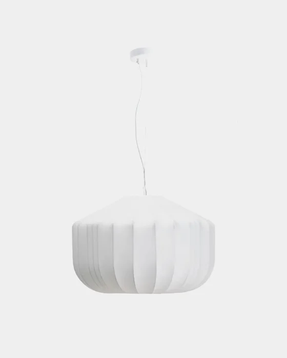 Lámpara de techo Somar de fibras sintéticas y varillas de acero Ø51 cm en Blanco - Lámparas colgantes, Uruguay | Kavehome