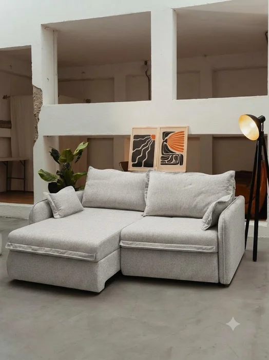 Sofá Petrópolis 3 Cuerpos (210cm) EASY CLEAN – Gris en Gris - Sillones y sofás, Uruguay | Berna home, vista 2
