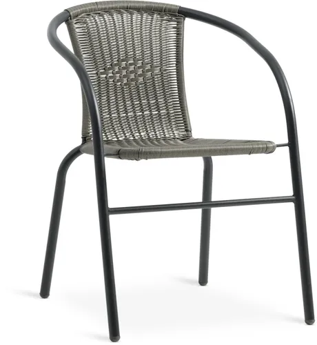 Silla apilable GRENAA gris en Negro - Muebles para el exterior, Uruguay | JYSK