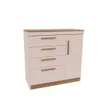 CASTRO- COMODA LILLE 3C 1P BLUSH 1130A-A - Cómodas, Uruguay | Alfa Ventas, vista 2 de 3