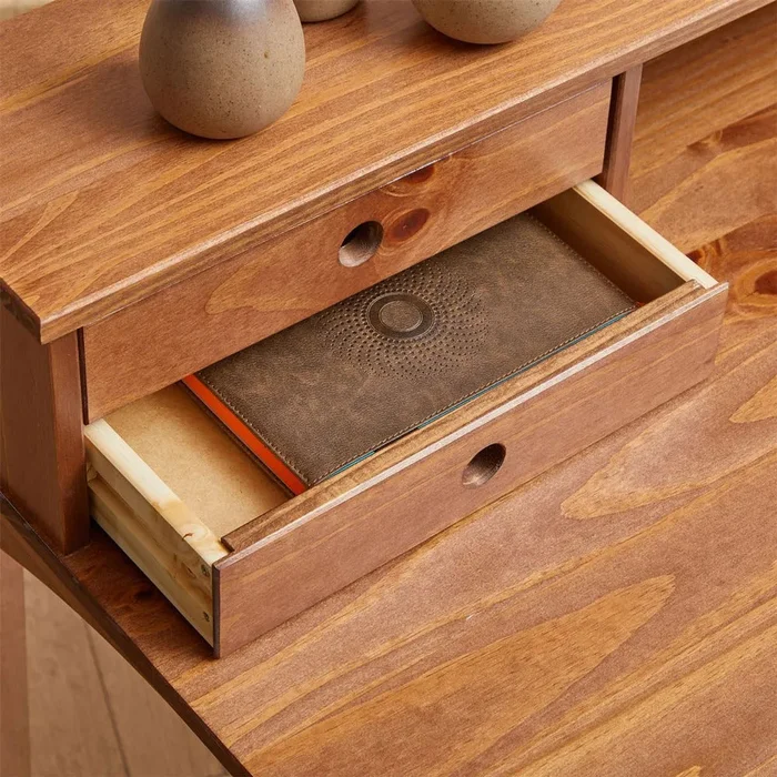 Escritorio 110cm Milan - Madera Maciza en Madera natural - Escritorios, Uruguay | Balton, vista 16