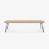 Mesa extensible Novac 170 (320) x 100 cm chapa de roble patas de acero acabado negro en Natural, Negro - Mesas de comedor, Uruguay | Kavehome, vista 7 de 9
