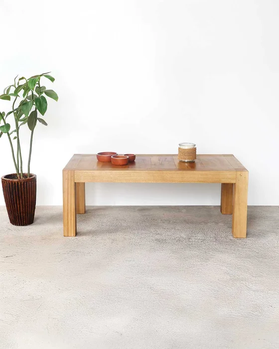 MESA RATONA GAROPABA 120x60 en Madera natural - Mesas de living, Uruguay | Fundamento Muebles
