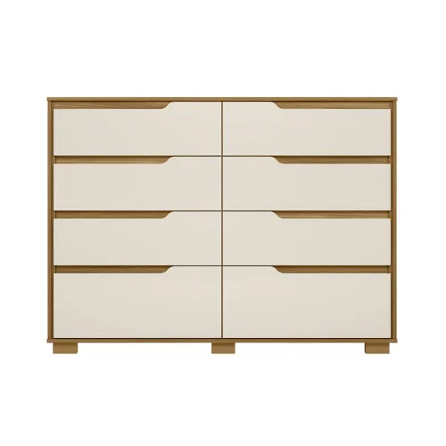 Comoda Cajonera 8 Cajones Combinada Con Patas Dormitorio - Cómodas, Uruguay | Lais Muebles