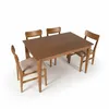 Juego de Comedor Olmo - Mesa 120 + 4 sillas - 0001 (Miel) en Marrón - Mesas de comedor, Uruguay | NYR, vista 2 de 8