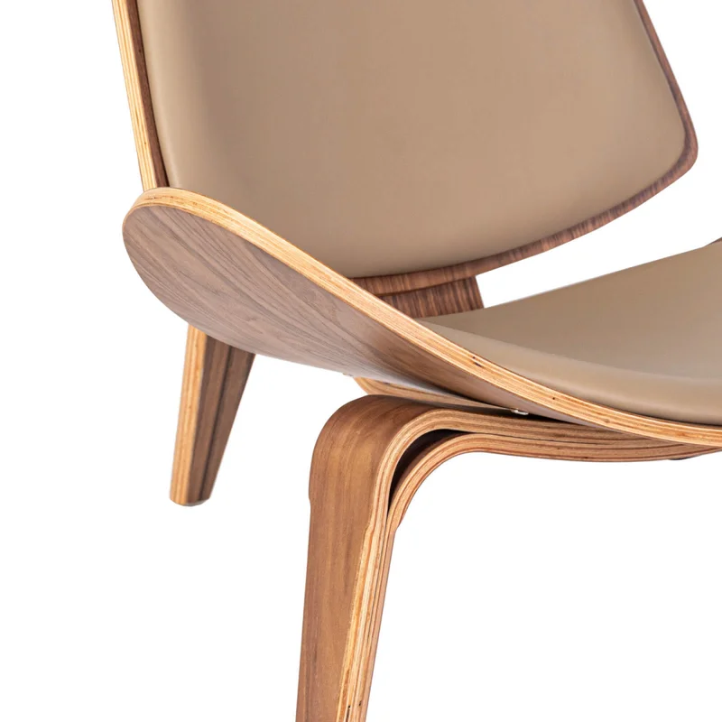 Butaca Marrón Madera Shell en Beige - Sillones y sofás, Uruguay | Divino, vista 7