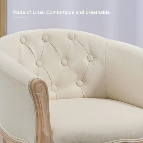 Butaca Luis XV Isabela en Beige - Butacas, banquetas y puffs, Uruguay | La Cueva Muebles, vista 12
