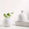FLORERO DE RED CIRCULAR CERAMICA 9.5x9.5x8CM NATURAL en Madera natural - Jarrones, Uruguay | Decohogar, vista 3 de 3