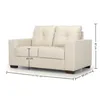Sofá Fargo - Cuero Básico - 2 cuerpos - 509 (Off White) en Blanco - Sillones y sofás, Uruguay | NYR, vista 3 de 3